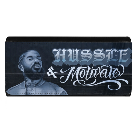 Image of Hussle motivate wallet for women - fleshirose