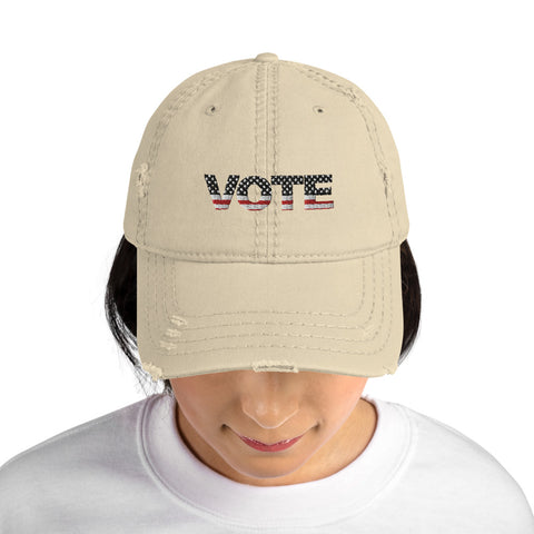 Image of Distressed Dad Hat - fleshirose