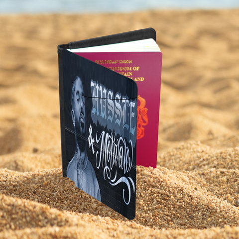 Image of Hussle Motivator Passport Holder - fleshirose