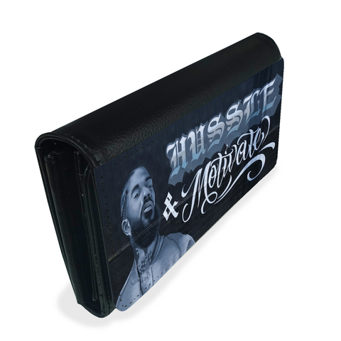 Image of Hussle motivate wallet for women - fleshirose